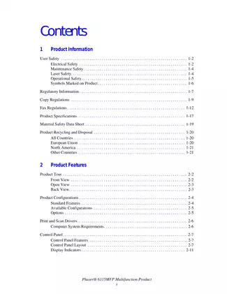 Xerox Phaser 6115 MFP user guide Preview image 3