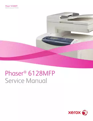 Xerox Phaser 6128 multifunction color laser printer service manual Preview image 1