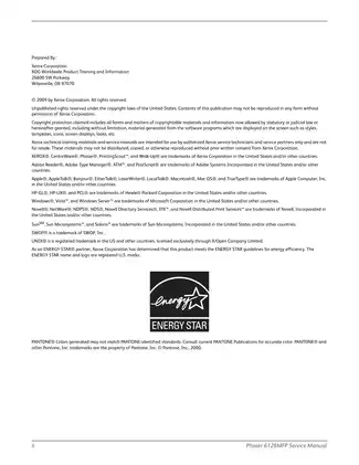 Xerox Phaser 6128MFP Service Manual - Comprehensive Guide for Maintenance and Repair Preview image 4