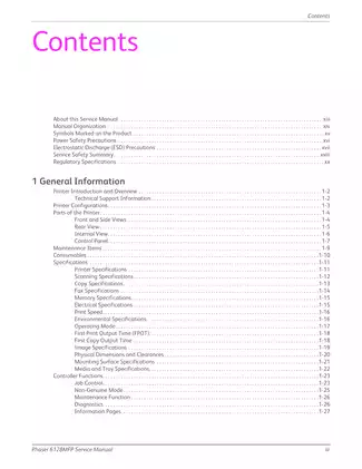 Xerox Phaser 6128 multifunction color laser printer service manual Preview image 5