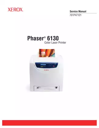 Xerox Phaser 6130 Color Laser Printer Service Manual