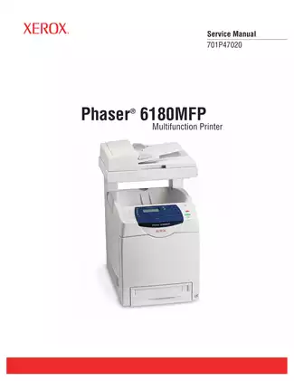 Xerox Phaser 6180 MFP color laser printer service manual
