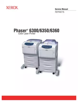 Xerox Phaser 6300 + 6350 + 6360 service guide