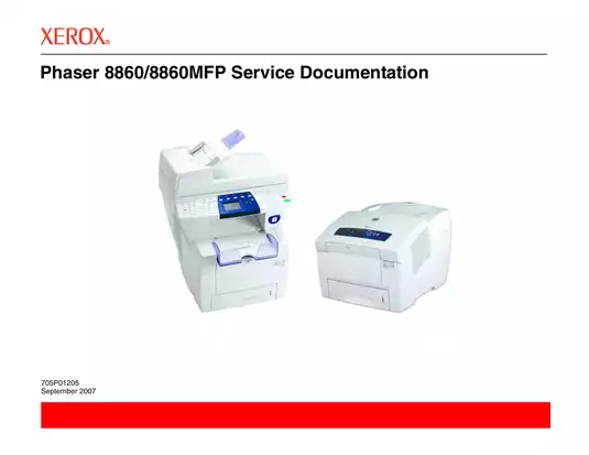 Xerox Phaser 8860 MFP service documentation Preview image 1