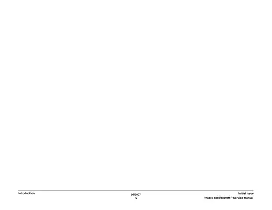 Xerox Phaser 8860/8860MFP Service Manual - Comprehensive Guide for Technicians Preview image 4