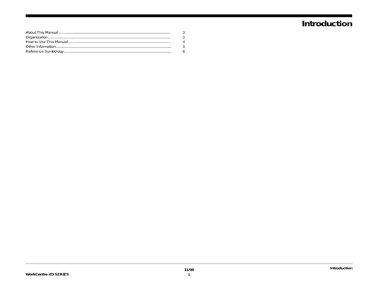 Xerox WorkCentre XD Series Copier/Printer Service Manual - Comprehensive Guide Preview image 3