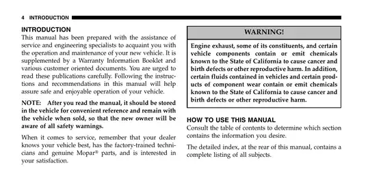 2006 Dodge RAM 1500 owners manual Preview image 4