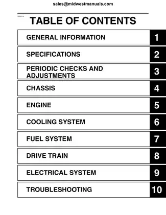 2009 Yamaha Grizzly 550/700 EFi Complete Service Manual Preview image 4