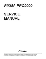 Canon Pixma Pro9000 Factory Service Manual (P/N QY6-0055-000) – preview page 1