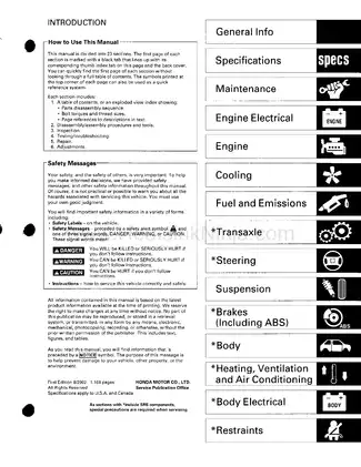 2002-2003 Honda Civic hatchback service manual Preview image 2
