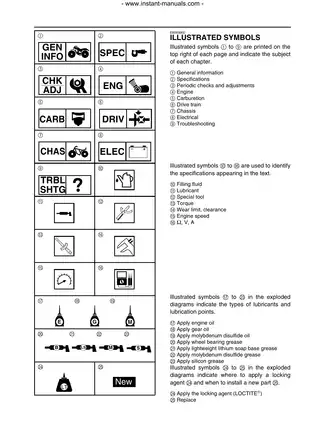 1987-2004 Yamaha YFM 350 Warrior ATV repair manual Preview image 3