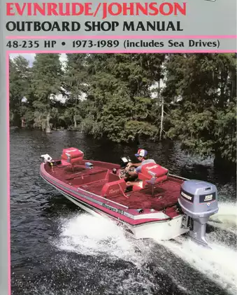 1973-1989 Evinrude/Johnson 48 hp - 235 hp outboard motor shop manual