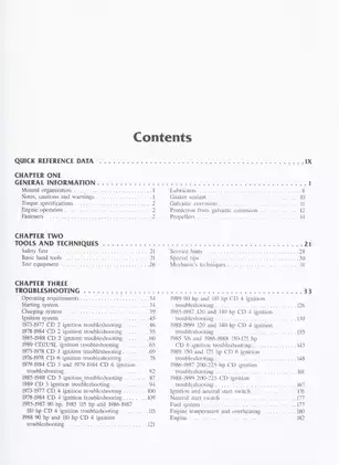 1973-1989 Evinrude/Johnson 48 hp - 235 hp outboard motor shop manual Preview image 5