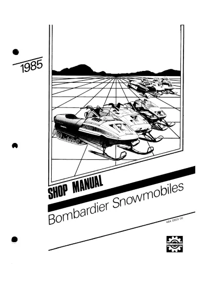 Preview: Bombardier Ski-Doo Formula, Safari, Skandic, Elan, Citation, Tundra, Alpine, and Mirage Series Snowmobile 1985 Shop Manual (P/N 484 0503 00)