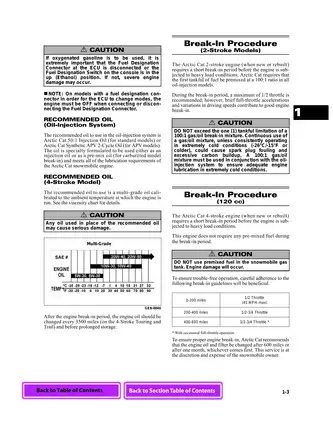 1999-2000 Arctic Cat snowmobile repair manual Preview image 3