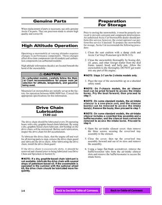 1999-2000 Arctic Cat snowmobile repair manual Preview image 4