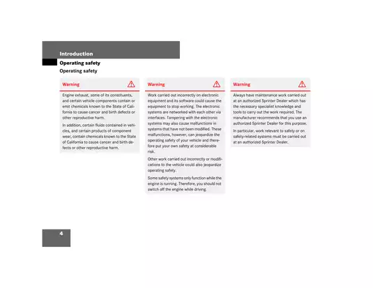 2023 Mercedes-Benz Sprinter Owner's Manual - Comprehensive Guide Preview image 5