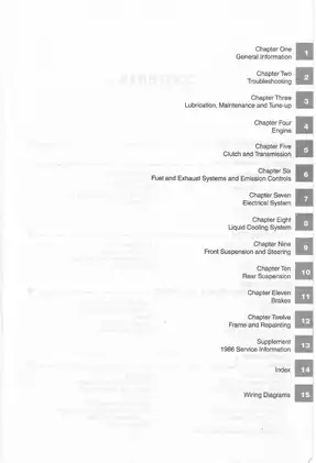 1984-1986 Honda 500cc V-Fours Motorcycle Service Manual Preview image 2