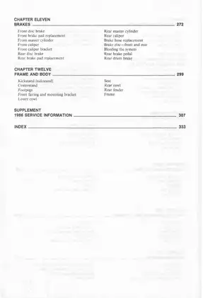 1984-1986 Honda 500cc V-Fours Motorcycle Service Manual Preview image 5