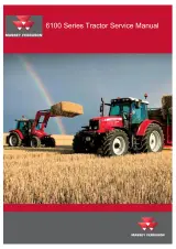1995 Massey-Ferguson 6100 Series Tractors Workshop Manual (P/N 3378031M1) – preview page 1