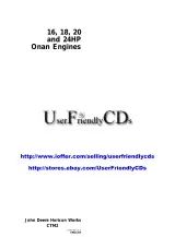 Onan Gasoline Engine Service Manual (16, 18, 20 & 24HP) John Deere (P/N CTM2) – preview page 1