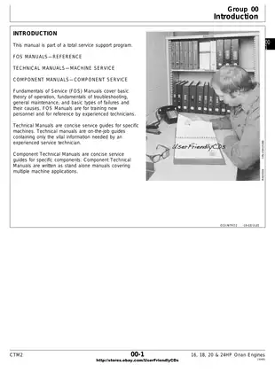 John Deere Onan Engine Service Manual (16, 18, 20 & 24HP) manual page 3 preview John Deere John Deere Onan Engine Service Manual (16, 18, 20 & 24HP) manual preview page 3 - thumbnail