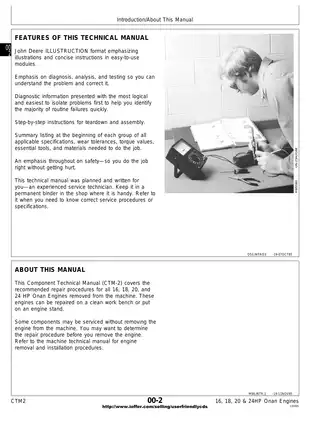 John Deere Onan Engine Service Manual (16, 18, 20 & 24HP) manual page 4 preview John Deere John Deere Onan Engine Service Manual (16, 18, 20 & 24HP) manual preview page 4 - thumbnail