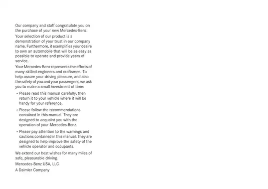 Mercedes-Benz C-Class Operator's Manual - Comprehensive Guide for Owners Preview image 3