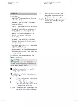 Mercedes-Benz C-Class Operator's Manual (2009) - Comprehensive Guide Preview image 2