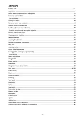 Euro Pro 385X sewing machine instruction manual Preview image 5