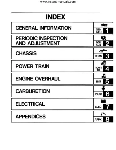Preview: Yamaha Venture 480 VT480T, VT480GTT, VT480TFT Snowmobile 1993–1997 Factory Service Manual (P/N 8HN-21710-00–00)