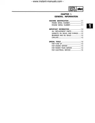 Yamaha VT Series Service Manual - Comprehensive Guide for VTABSOT, VT480GTT, and VT480TET Models Preview image 3