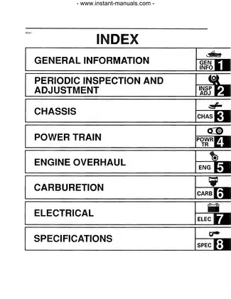 1993-2000 Yamaha VK540, VK540E repair manual Preview image 1