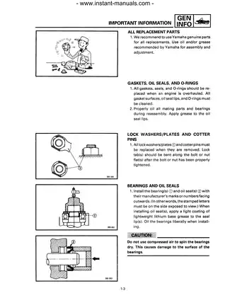 1993-2000 Yamaha VK540, VK540E repair manual Preview image 5