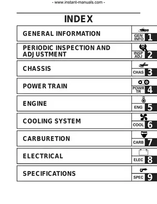 Yamaha VX700, VX700DX, SX700, and VT700 Service Manual Preview image 1