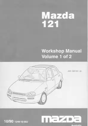 1990-1996 Mazda 121 workshop manual Preview image 1