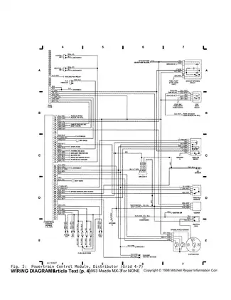 1992-1996 Mazda MX3 wiring diagrams Preview image 4