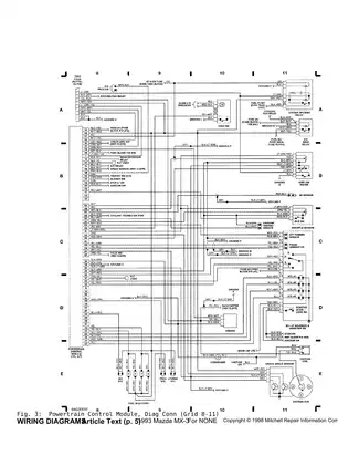 1992-1996 Mazda MX3 wiring diagrams Preview image 5