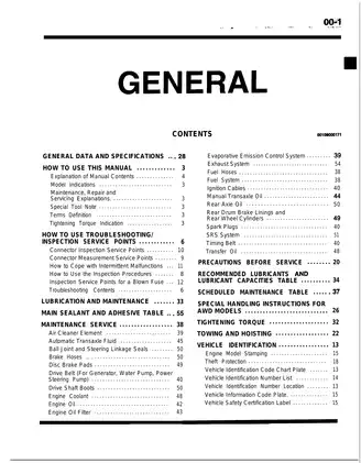 1990-1999 Mitsubishi Eclipse Spyder service manual Preview image 3