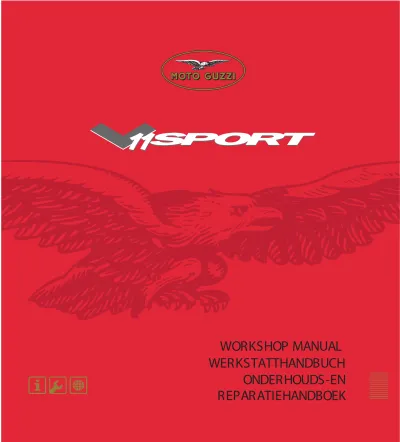 1999–2005 Moto Guzzi V11 Sport Workshop Manual (P/N 01 92 01 31) – preview page 1