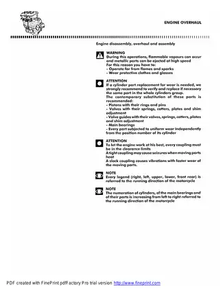 1999-2010 MV Agusta F4 750, F4 serie oro workshop manual Preview image 3