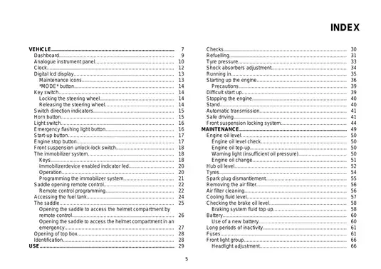 Piaggio MP3 250 i.e. Service Manual: Comprehensive Guide for Maintenance and Repairs Preview image 5