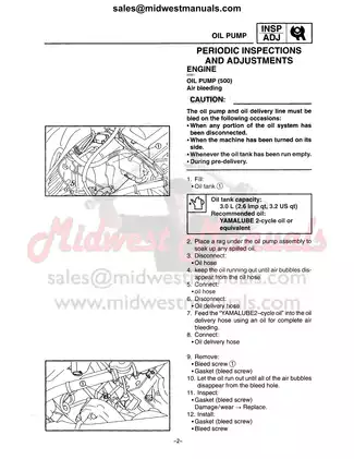 2000-2001 Yamaha SX 500, SX 600, SX 700 snowmobile service manual Preview image 4