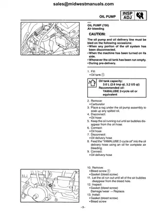 2000-2001 Yamaha SX 500, SX 600, SX 700 snowmobile service manual Preview image 5