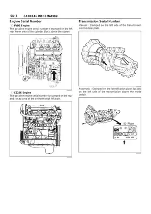 1998-2004 Isuzu Rodeo, MU Wizard, Amigo Second Generation workshop manual Preview image 5