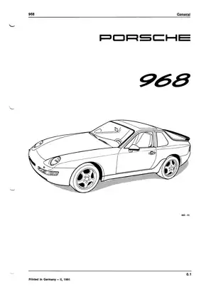 Porsche 968 Complete Service and Repair Manual (1992 Model) Preview image 4