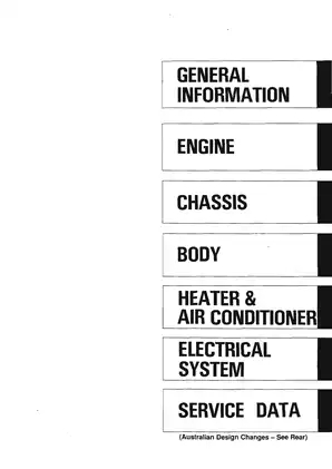 Nissan Skyline R32 GT-R service manual Preview image 3