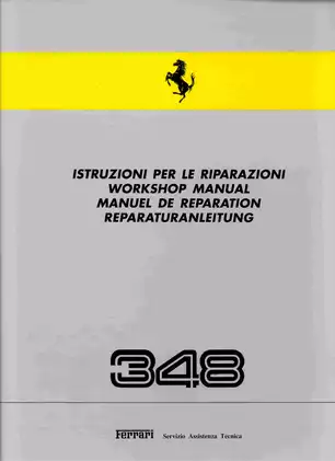 Ferrari 348 workshop manual Preview image 1