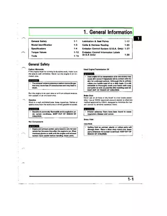 Honda Magna VF750C Specific Service Manual (1994) Preview image 4