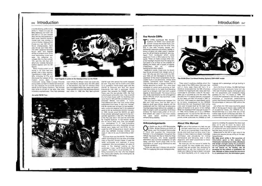 1987-1996 Honda CBR1000F parts, service manual Preview image 5